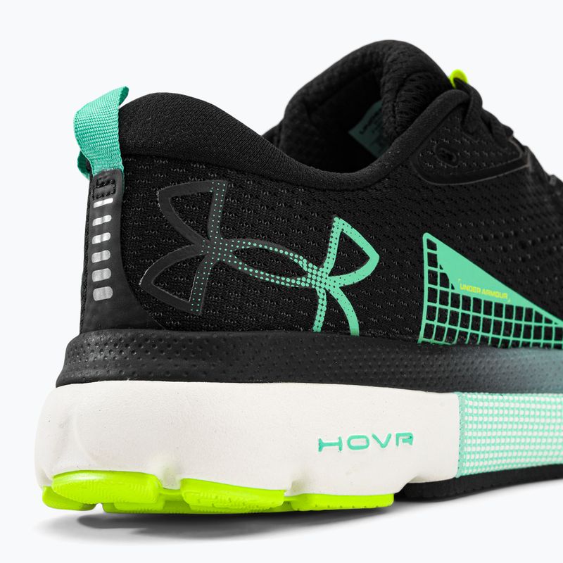 Under Armour Hovr Infinite 5 bărbați pantofi de alergare negru-verde 3026545 10