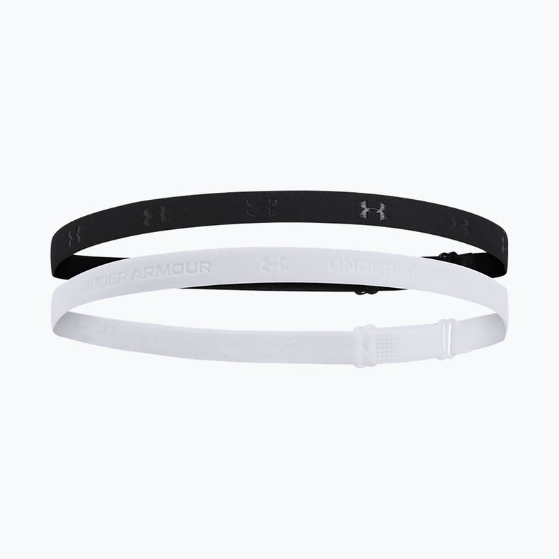 Bandană de cap Under Armour Mini Bands (2 buc.) black/mod gray