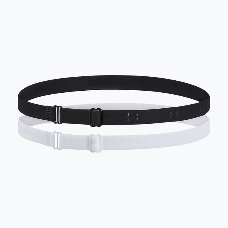 Bandană de cap Under Armour Mini Bands (2 buc.) black/mod gray 2
