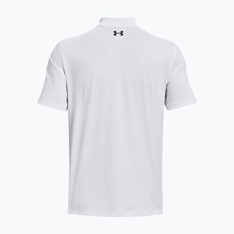 Tricou polo pentru bărbați Under Armour Matchplay Polo white/pitch gray 6