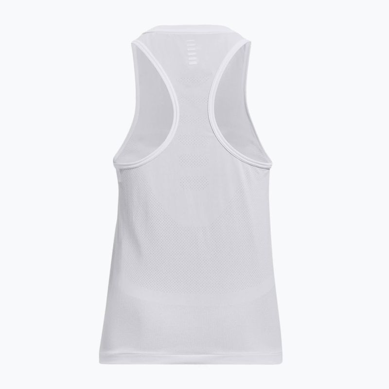 Femeile Under Armour Seamless Stride Singlet tricou de alergare alb 1375697 5