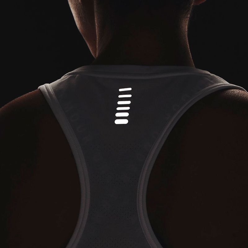 Femeile Under Armour Seamless Stride Singlet tricou de alergare alb 1375697 3