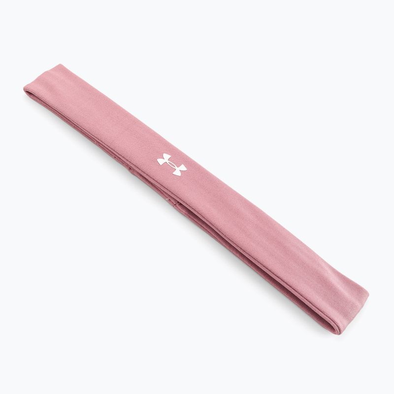 Bandă de cap pentru femei Under Armour Play Up roz elixir/alb/alb