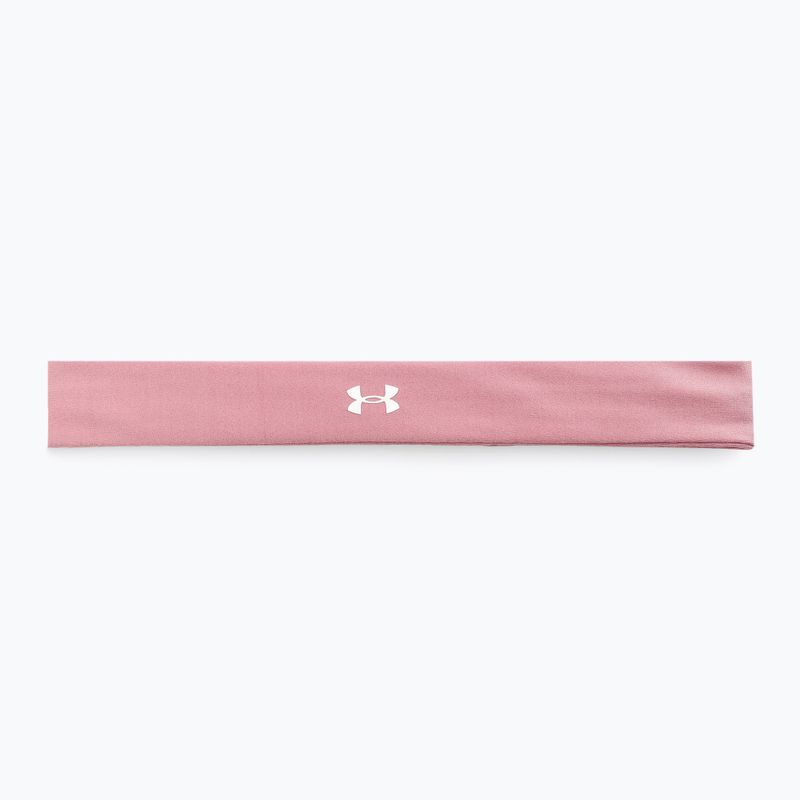 Bandă de cap pentru femei Under Armour Play Up roz elixir/alb/alb 2