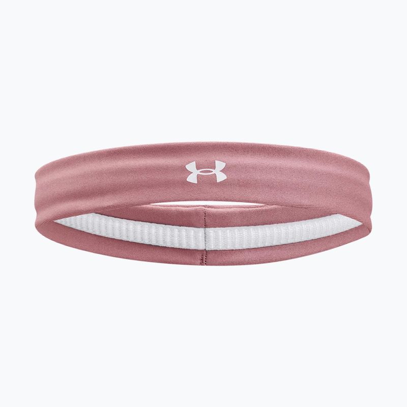 Bandă de cap pentru femei Under Armour Play Up roz elixir/alb/alb 3