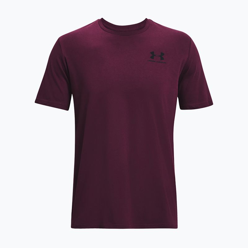 Tricou pentru bărbați Under Armour Sportstyle Left Chest purple stone/black 5