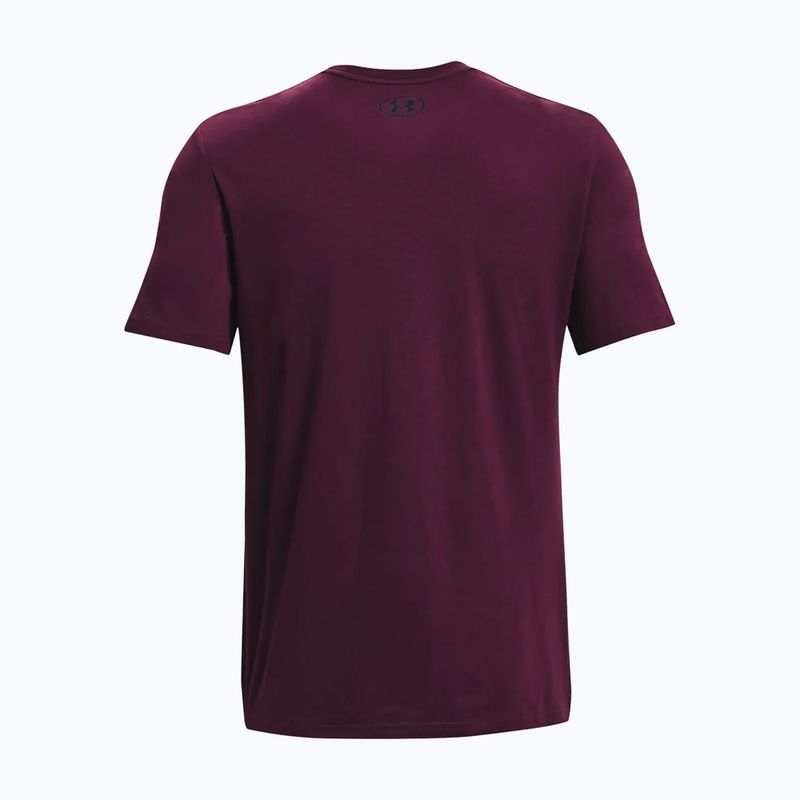 Tricou pentru bărbați Under Armour Sportstyle Left Chest purple stone/black 6