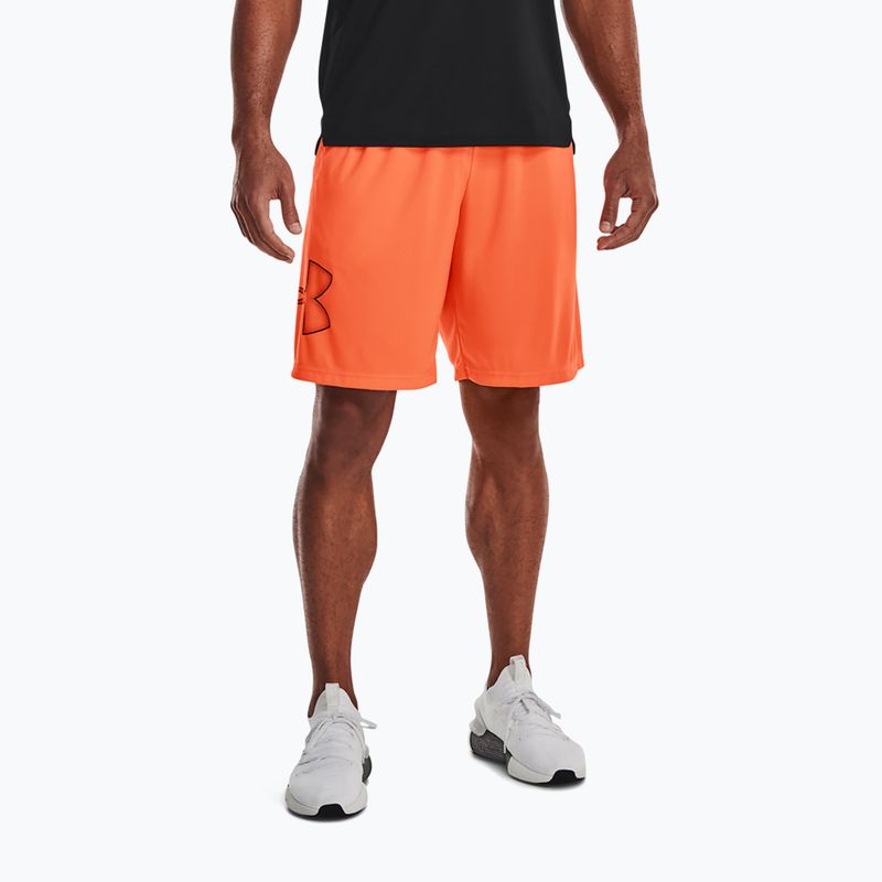 Pantaloni scurți de antrenament pentru bărbați Under Armour Tech Graphic portocaliu 1306443