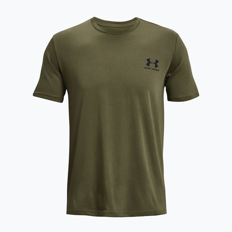 Tricou pentru bărbați Under Armour Sportstyle Left Chest marine green/black 4
