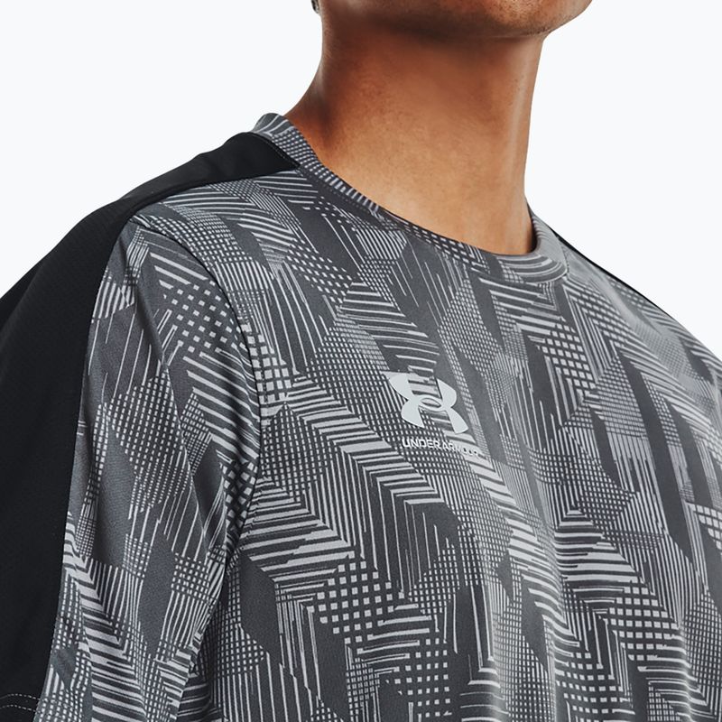 Tricou de fotbal pentru bărbați Under Armour Challenger Training Top gri 1365408-015 5