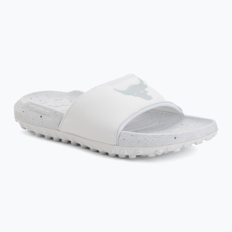Șlapi Under Armour Rock 3 black/white clay