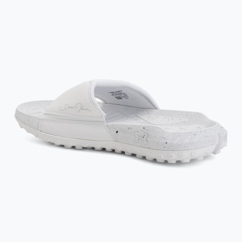 Șlapi Under Armour Rock 3 black/white clay 3