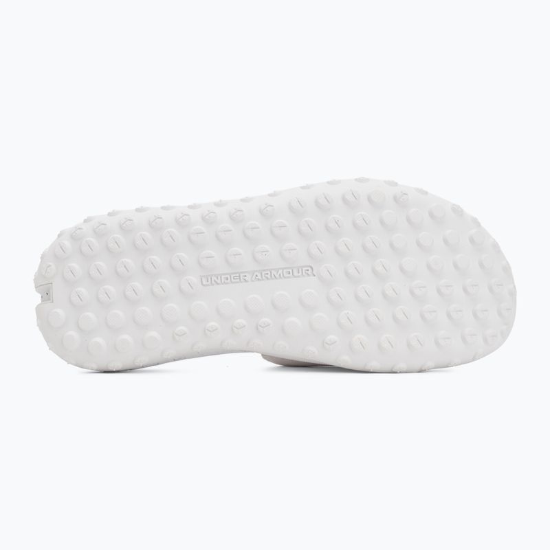 Șlapi Under Armour Rock 3 black/white clay 4