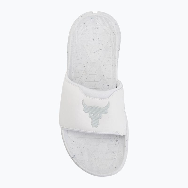 Șlapi Under Armour Rock 3 black/white clay 5