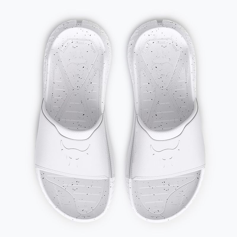 Șlapi Under Armour Rock 3 black/white clay 3