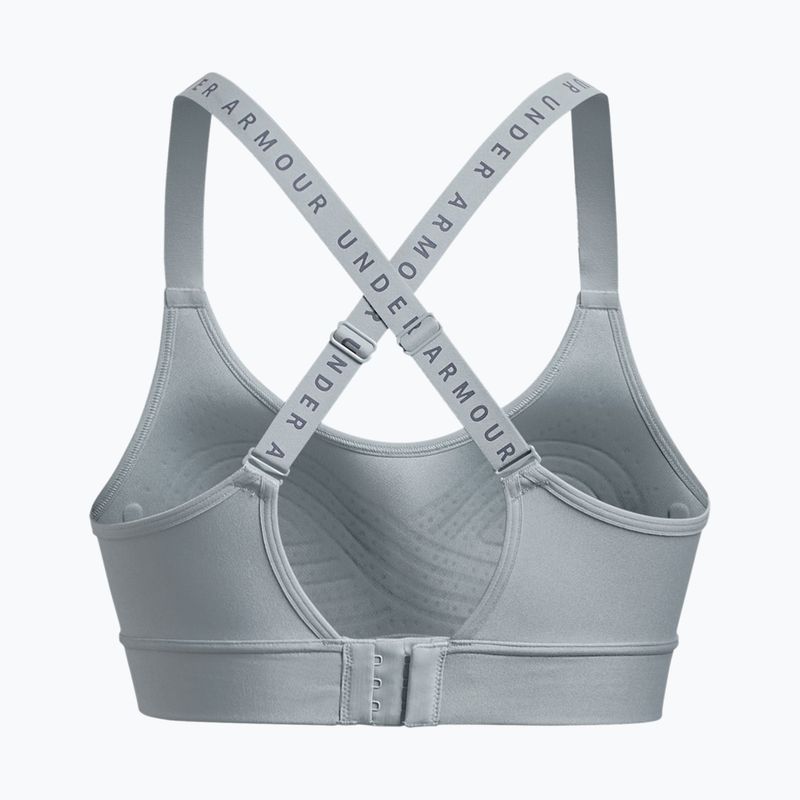 Sutien de fitness Under Armour Infinity Covered Mid gri 1363353-465 2