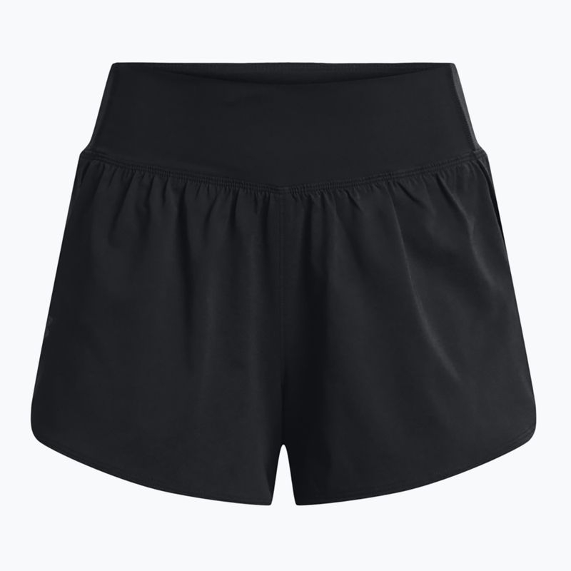 Pantaloni scurți de antrenament pentru femei Under Armour Flex Woven 2in1 black/black 5