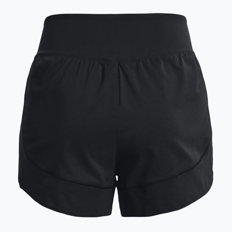 Pantaloni scurți de antrenament pentru femei Under Armour Flex Woven 2in1 black/black 6