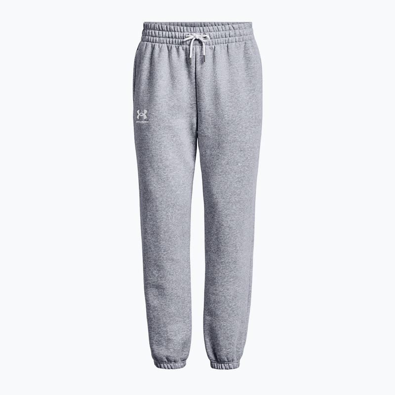 Pantaloni de antrenament pentru femei Under Armour Essential Fleece Joggers mod gray light heather/white 5