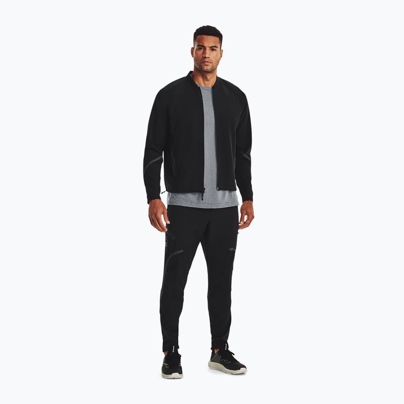 Jachetă de antrenament pentru bărbați Under Armour Unstoppable Bomber negru 1377170 2