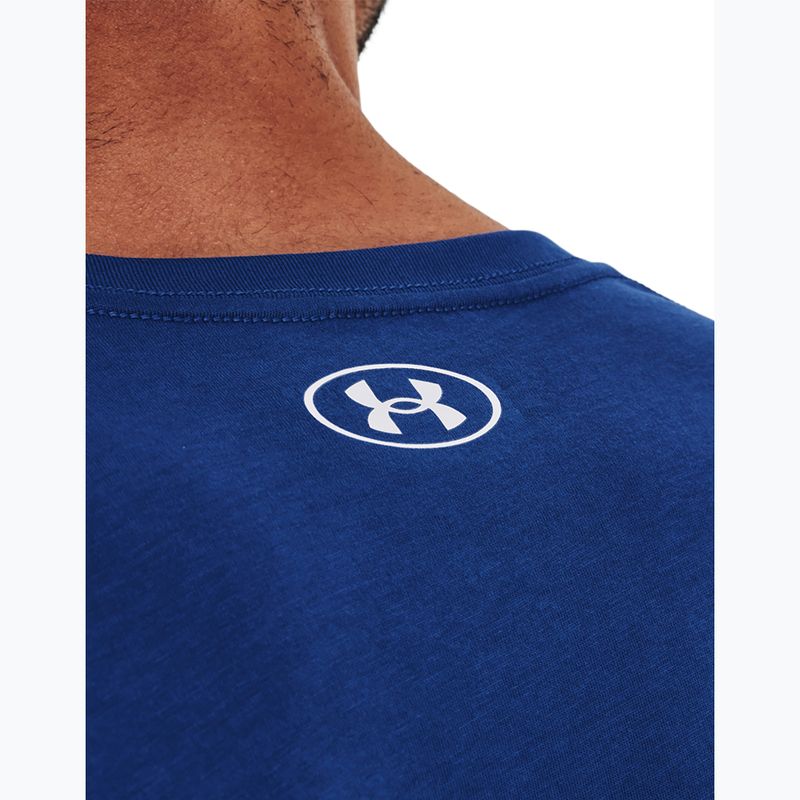 Tricou de antrenament Under Armour Sportstyle Logo SS pentru bărbați, albastru 1329590-471 4