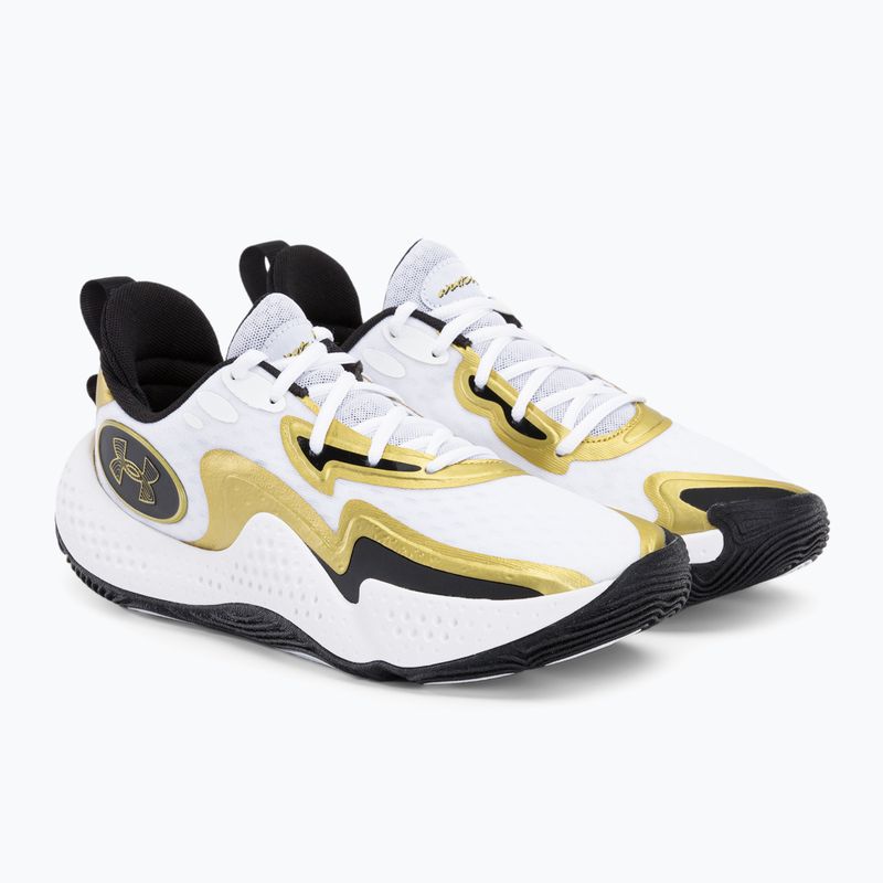 Under Armour Spawn 5 pantofi de baschet alb 3026285 4