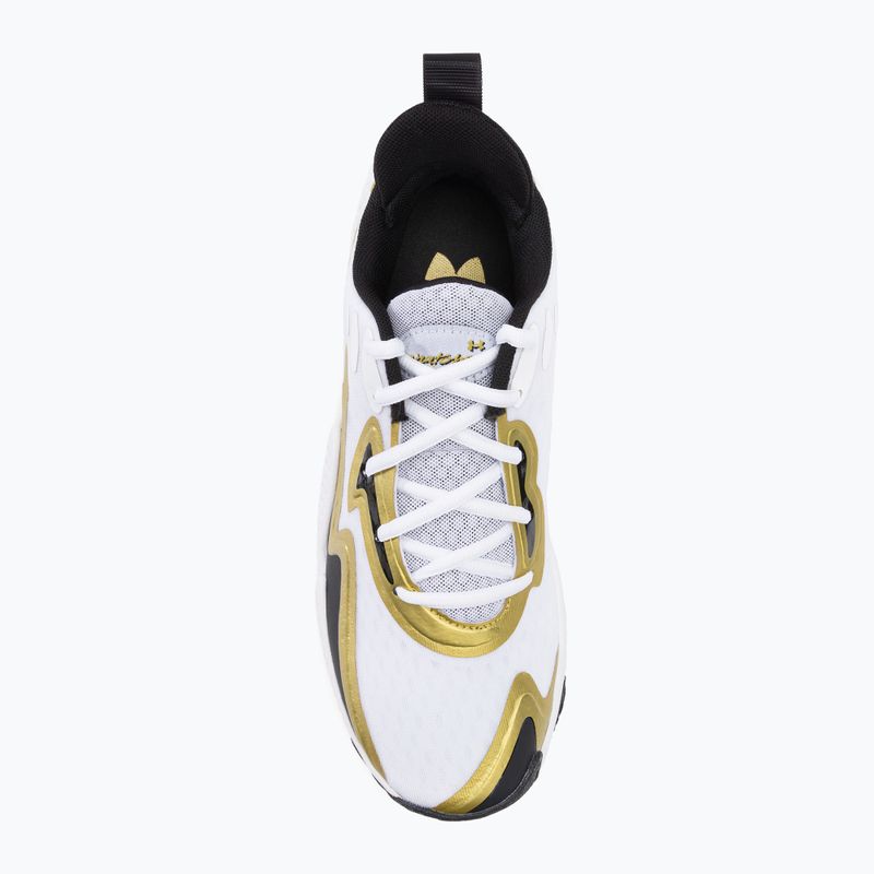 Under Armour Spawn 5 pantofi de baschet alb 3026285 6
