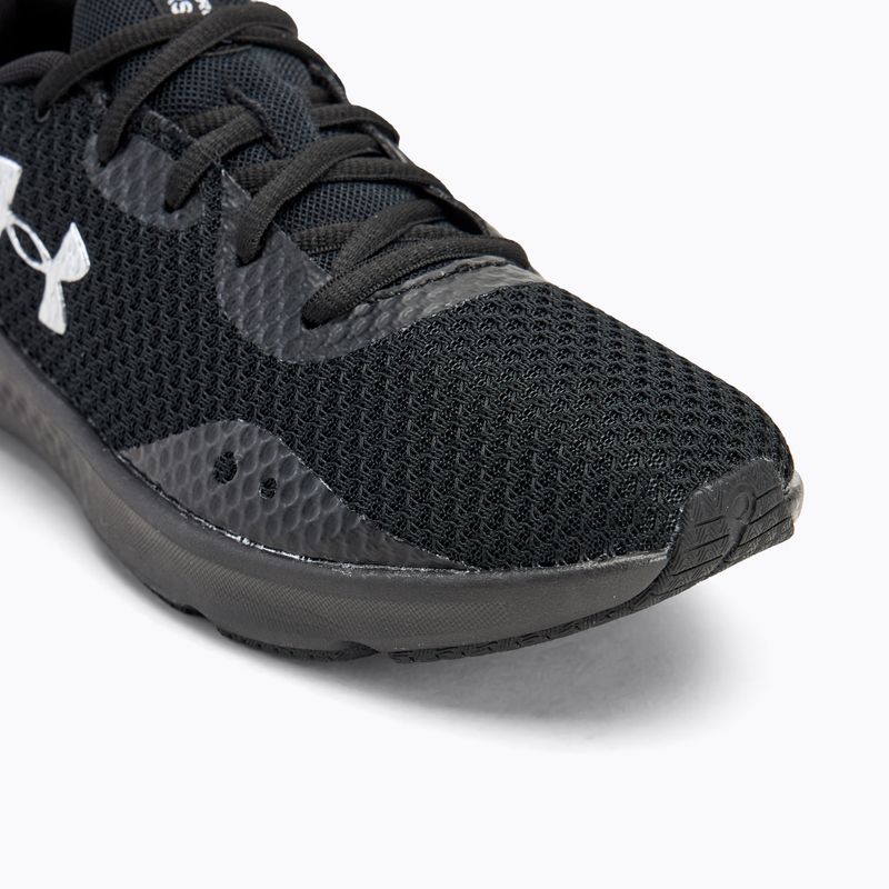 Under Armour Charged Pursuit 3 pantofi de alergare pentru femei negru/negru/argint metalic 7