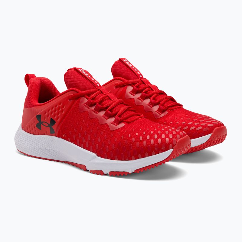 Under Armour Charged Engage 2, pantofi de antrenament pentru bărbați roșu/negru/negru 4