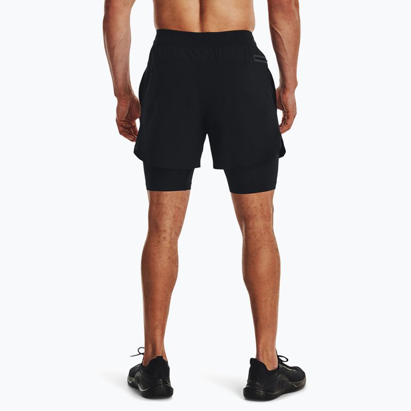 Pantaloni scurți pentru bărbați Under Armour Peak Woven 2in1 black/black 3