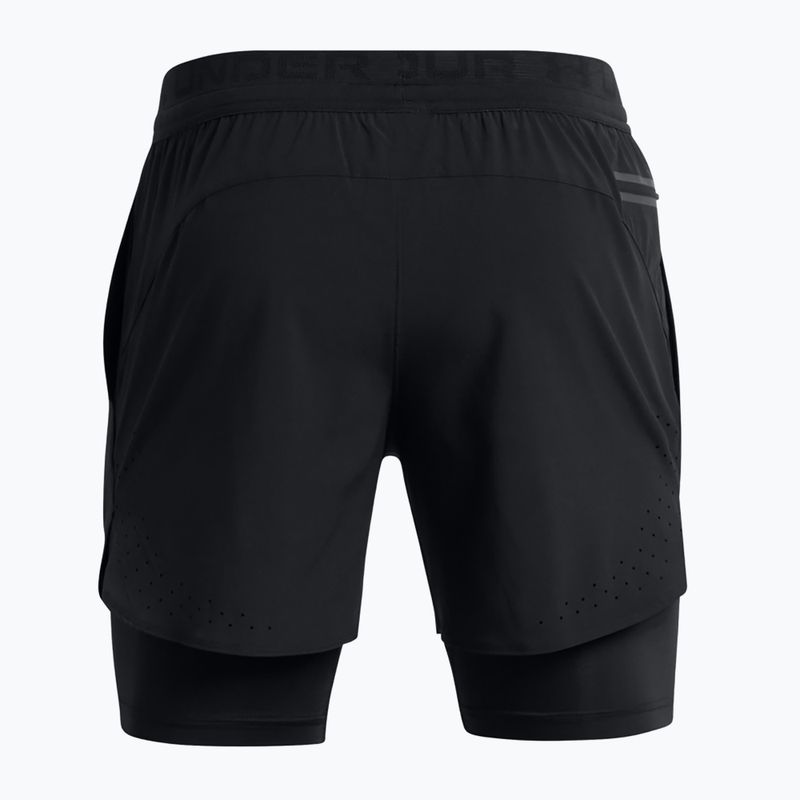 Pantaloni scurți pentru bărbați Under Armour Peak Woven 2in1 black/black 7