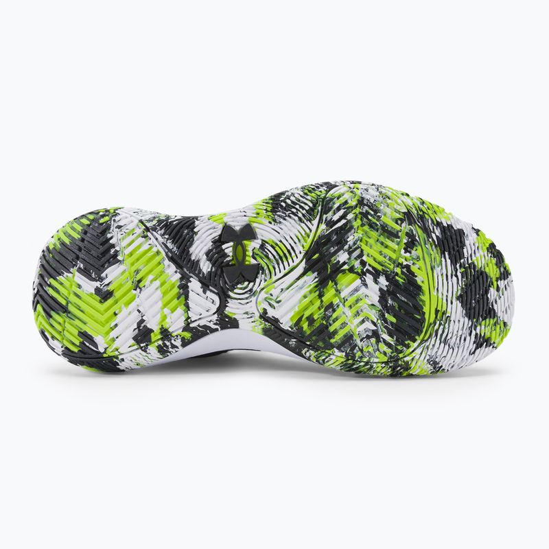 Under Armour GS Jet '21 pantofi de baschet pentru copii negru-verde 3024794 5