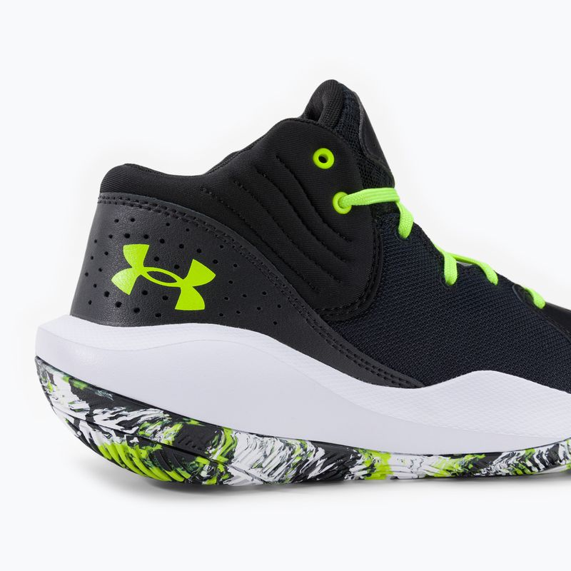 Under Armour GS Jet '21 pantofi de baschet pentru copii negru-verde 3024794 9