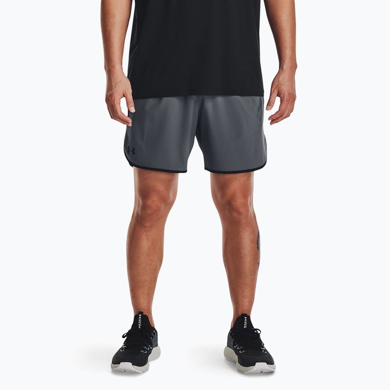 Pantaloni scurți de antrenament Under Armour Hiit Woven gri pentru bărbați 1377027