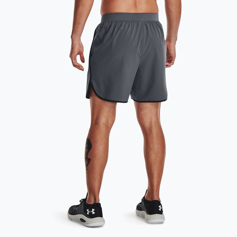 Pantaloni scurți de antrenament Under Armour Hiit Woven gri pentru bărbați 1377027 3