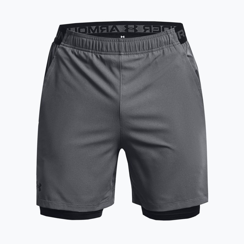 Pantaloni scurți de antrenament Under Armour Vanish Woven 2in1 gri pentru bărbați 1373764