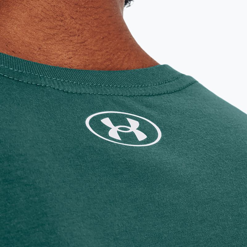 Tricou pentru bărbați Under Armour Boxed Sportstyle coastal teal/white 3