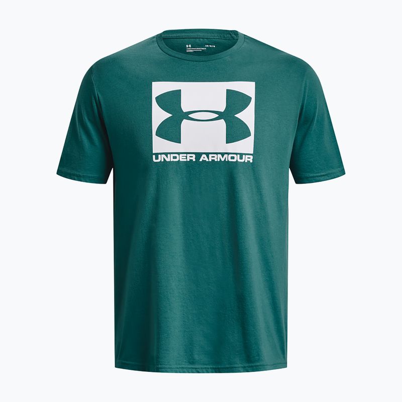 Tricou pentru bărbați Under Armour Boxed Sportstyle coastal teal/white 4