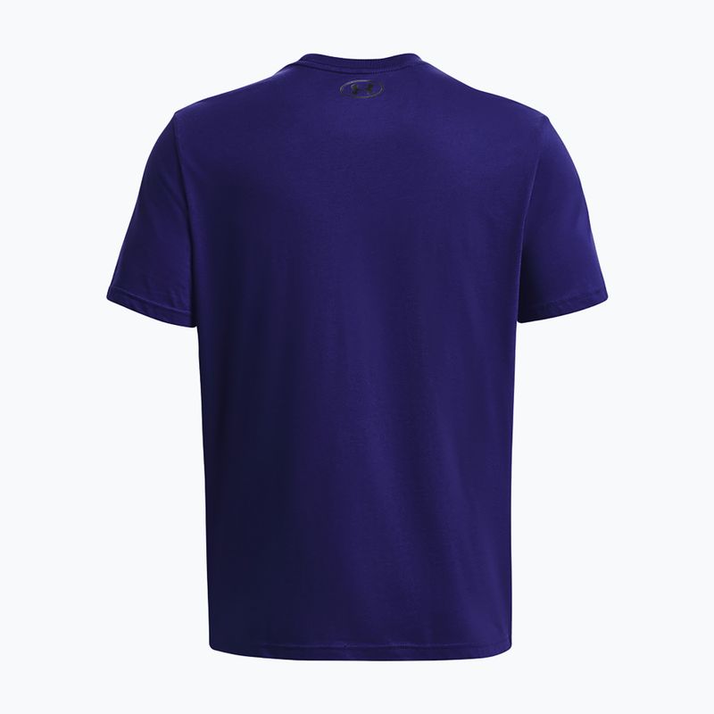 Tricou pentru bărbați Under Armour Sportstyle Left Chest sonar blue/black 4