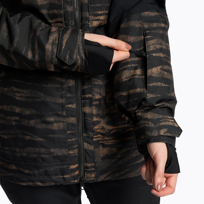 Jachetă de snowboard pentru femei Volcom Shelter 3D Stretch negru-maro H0452210 6