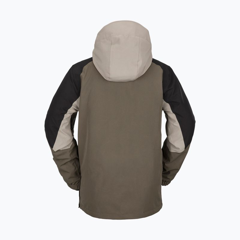 Jachetă de snowboard pentru bărbați Volcom Brighton Pullover maro/negru G0652315 2