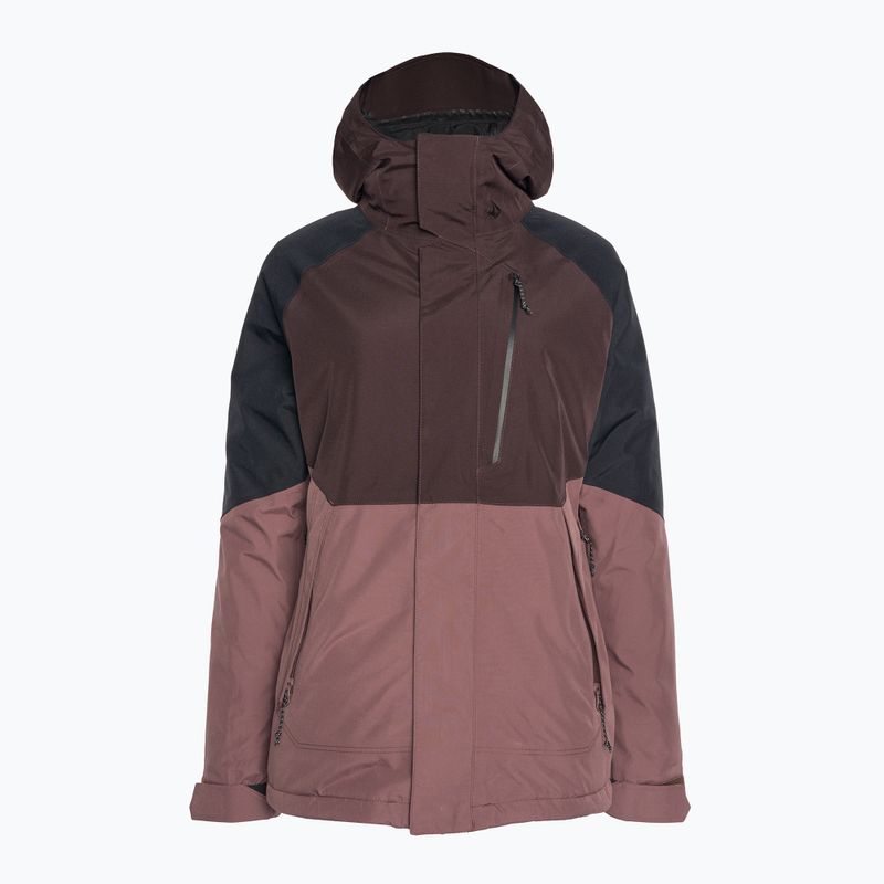 Volcom Aris Ins Gore maro/negru jachetă de snowboard H0452311