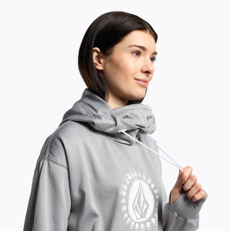 Volcom Spring Shred Hoody hanorac cu glugă gri H4152303 pentru femei 5