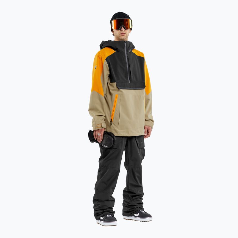 Geacă de snowboard pentru bărbați Volcom Brighton Pullover gold