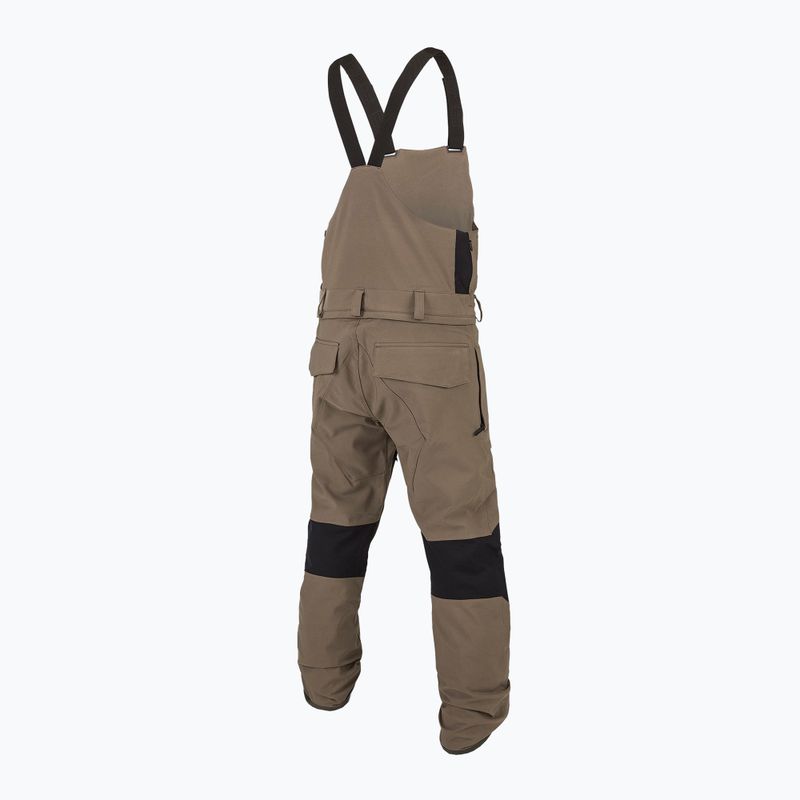 Pantaloni de snowboard pentru bărbați Volcom Roan Bib Overall teak 2