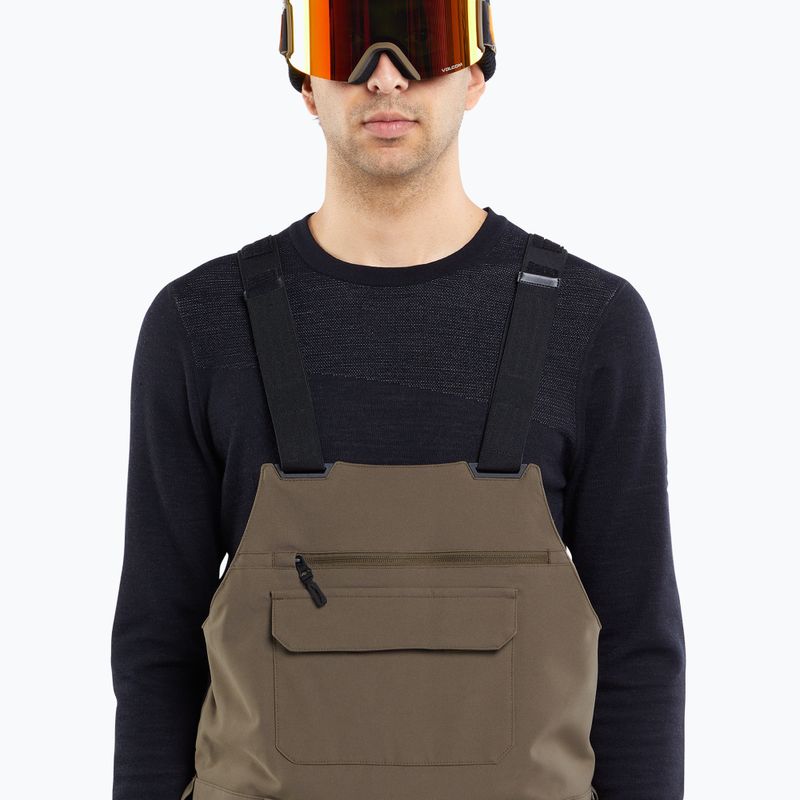 Pantaloni de snowboard pentru bărbați Volcom Roan Bib Overall teak 3