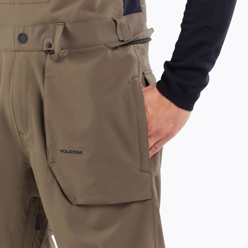 Pantaloni de snowboard pentru bărbați Volcom Roan Bib Overall teak 6