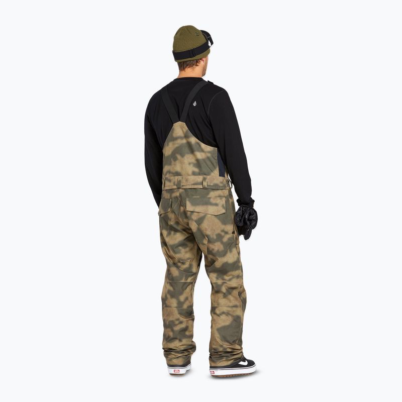 Pantaloni de snowboard pentru bărbați Volcom Roan Bib Overall camouflage 3