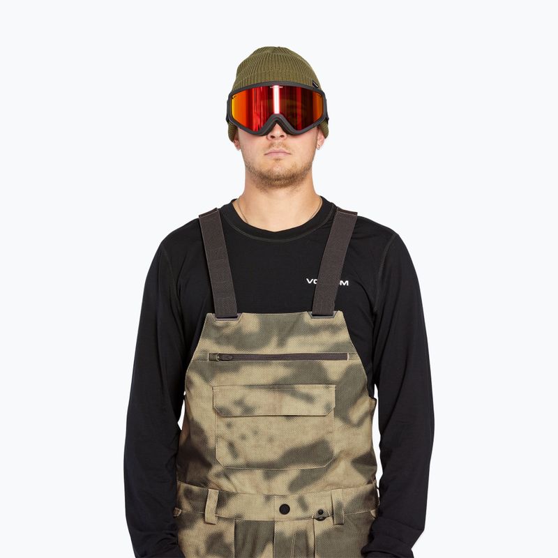 Pantaloni de snowboard pentru bărbați Volcom Roan Bib Overall camouflage 4