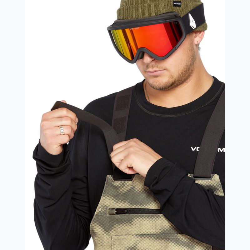 Pantaloni de snowboard pentru bărbați Volcom Roan Bib Overall camouflage 5